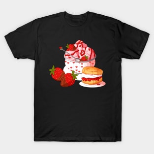 Strawberries and Cream Snacks T-Shirt